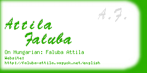 attila faluba business card